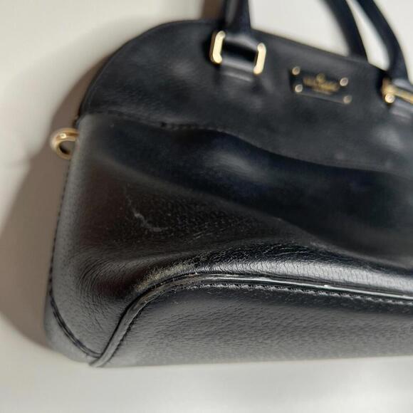 Kate Spade Cedar Street Carly Satchel Black Leather Handbag - Picture 4 of 9